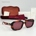 Gucci Accessories | Brand New Gucci Gg1535s 005 Orange Havana Violet Women Geometric Sunglasses | Color: Brown/Purple | Size: 54x20x140