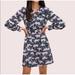Kate Spade Dresses | Kate Spade Panther Dot Mini Dress Hot Springs Print Size Small | Color: Blue/Purple | Size: S
