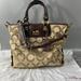 Coach Bags | Coach # 12963 Julianne Tote Bag Satchel Tan/Leather | Color: Gold/Tan | Size: Approx. 15''W X 11.25''H X 4''D