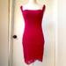 Free People Dresses | Intimately Free People Red Bodycon Slip Lace Hem Mini Dress Sz. Xs | Color: Pink/Red | Size: Xs