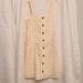 American Eagle Outfitters Dresses | American Eagle Small, Sleeveless, Eyelet, Button Down, Cotton Dress. Casual Euc | Color: Cream | Size: S