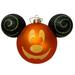 Disney Holiday | Disneyland Happy Halloween Mickey Mouse Pumpkin Glass Ornament Jack O Lantern C | Color: Black/Orange | Size: Os
