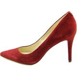 Michael Kors Shoes | Michael Kors Sizes 9.5 Elisa Pump Claret Suede Red Heel Pumps Shoes Pointed Toe | Color: Red | Size: 9.5