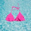Victoria's Secret Swim | 2010 Y2k Victoria’s Secret Swim Hot Pink Ruffle Bikini Top | Color: Pink | Size: S