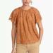J. Crew Tops | J. Crew, New Womens Round Neck Lace Top Size M | Color: Brown | Size: M