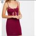 Free People Dresses | Intimately Free People Red Burgundy Mini Lace Dress Women’s | Color: Red | Size: M