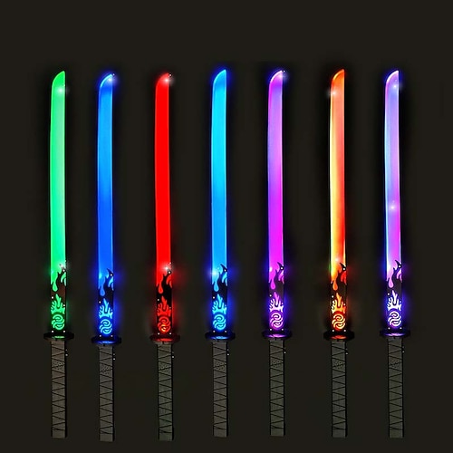 82,5 cm langer Samurai Shining Flash Stick bunter Flash Kampfsound-Stick Nachtmarktstandspielzeug Weihnachtsgeschenk Image
