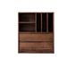 Loon Peak® 31.49" H x 27.55" W Solid Wood Standard Bookcase Wood in Brown | 31.49 H x 27.55 W x 11.81 D in | Wayfair