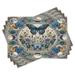 Ambesonne Boho Place Mats Set of 4 Colorful Floral Moon Butterfly Standard Sea Blue Pale Grey Teal in Blue/Gray/Green | Wayfair ser_sd1417