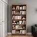 STAR BANNER Northern Elm Household Floor-to-ceiling Bookcase L Bookcase Wood in Brown | 82.68 H x 12.61 W x 35.43 D in | Wayfair 06LSF38CNE84UWJWYD