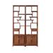 RARLON Living Room Shelf Partition Bookshelf Solid Wood Storage Bookcase Wood in Brown | 77.95 H x 47.24 W x 11.81 D in | Wayfair