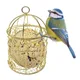Mangeoire pour oiseaux en métal boule graisse mangeoires pour oiseaux d'extérieur petite