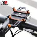 WEST BIKING-Support de téléphone portable CNC en alliage d'aluminium pour moto scooter électrique