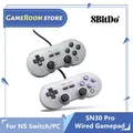 1 o 2 pezzi 8BitDo SN30 Pro gamepad USB cablato per Nintendo Switch Windows 10/11 compatibile con controller di gioco Raspberry Pi