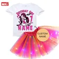 Tenues d'anniversaire pour filles ensemble robe Tutu Monster High Boll tenue de fête