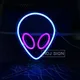 Alien Neon Light USB Charging Wall Decor for Children LED Night Light Bedroom Kids Room Bar Desk