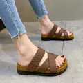 Moda Flatform sandali in sughero donna estate 2024 antiscivolo piattaforma zoccoli pantofole donna