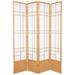 World Menagerie Clara Folding Room Divider Heavy Duty Rice Paper/Wood in Pink/White | 83.5 H x 70 W x 0.75 D in | Wayfair