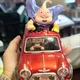 Figurines d'anime Dragon Ball Z Majin Buu Buu Satan Fat Buu Satan avec voiture figurines en