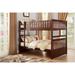 Harriet Bee 3-4_Katya Dark-Cherry Twin Over Twin Bedroom Set Wood in Brown | 7 H x 59 W x 78.5 D in | Wayfair 104367A9C1FA4D089A1EF763F0496754