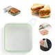 1Pcs Portable Sandwich Toast Bento Box Reusable Silicone Sandwich Case Microwavable Eco-Friendly