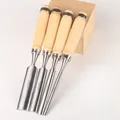 1/4PCS Carpentry Chisel Tool Sets Woodworking Carving Chisel 6mm 12mm 18mm 24mm Working Carpenter