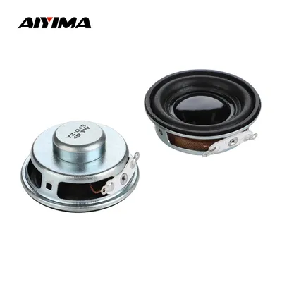 AIYIMA 2Pcs 1.5 Inch Mini Portable Speakers 40MM 4 Ohm 3W Full Range Audio Speaker Stereo Sound Home Theater Loudspeaker