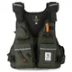 Multi-Pockets Fly Fishing Jacket Buoyancy Vest with Water Bottle Holder for Kayaking Sailing Boating