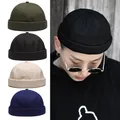 New Spring Brimless Hats Hip Hop Beanie Skullcap Street Knitted Hat Women Men Acrylic Casual Solid