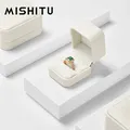 MISHTU Premium PU leather Ring Box Jewelry Box for Ring Bracelet Earrings Necklace Gift Packaging