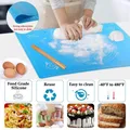 Resistance Non Stick Flour Rolling Thickening Cooking Silicone Bakeware Liners Pastry Rolling Mat