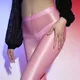 Shiny Wet Look Tights Sexy Stockings Pantyhose Yoga Pants Open Crotch Women Fitness Clubwear