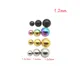 200pcs Screw Plain Ball Replacement Lip Stud Ear Eyebrow Ring Tongue 16G Fashion Body Piercing