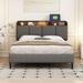 Latitude Run® Dainoras Platform Storage Bed Upholstered/Linen in Gray | 46.2 H x 56.1 W x 81.9 D in | Wayfair E78B3B30579447998E83A408D67581A0