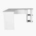 Ebern Designs Modern L-Shaped Desk w/ Side Shelves, Grey in Gray/White | Wayfair D07D7FB55D4A4AA0B15ED9575146832E