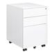 Inbox Zero 3 Drawer Mobile File Cabinet w/ Lock Steel File Cabinet For Legal/Letter/A4/F4 Size, Fully Assembled Include Wheels | Wayfair