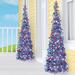 The Holiday Aisle® LED Lighted Patriotic Pop-Up Tree Decoration, 50" H in Blue | Wayfair CBAC05B0796C43A5985A25B054F83865