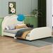 Isabelle & Max™ Amabil Platform Bed Upholstered/Velvet in Brown | 38.7 H x 56.2 W x 80.5 D in | Wayfair C2962B03D3A54AD29AD5987A363BB027