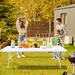 August Grove® Multi-Purpose Outdoor Folding 6Ft Casual Picnic Table Game Party Table in White | 28.5" H x 95.98" L x 30.04" W | Wayfair