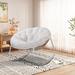 Latitude Run® Outdoor Rocking Chair w/ Light Gray Cushions in White | Wayfair 04C0A8E1DA3E4A3CBF3D2995C104CA7F