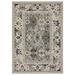 Gray 66.14 x 45.67 x 0.27 in Area Rug - Bungalow Rose Erlich Oriental Machine Woven Area Rug in Blue/Ivory | 66.14 H x 45.67 W x 0.27 D in | Wayfair