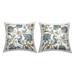 Stupell Detailed Paisley Patterned Florals Printed Outdoor Throw Pillow Design by Reneé Campbell (Set of 2)