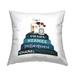 Stupell Blue Fashion Makeup Accessories On Glam Books Printed Outdoor Throw Pillow Design by Amanda Greenwood