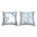 Stupell Muted Blue Beach Starfish Printed Outdoor Throw Pillow Design by Nina Blue (Set of 2)