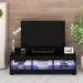 LED TV Stand for Up to 60 Inch TV,High Gloss Entertainment Center with Open Shelf,TV Stand Console Table