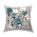 Stupell Blue & White Florals Printed Outdoor Throw Pillow Design by Carol Robinson