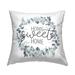 Stupell Sweet Home Greeting Blue Eucalyptus Botanicals Printed Outdoor Throw Pillow Design by Kim Allen