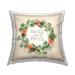 Stupell Sweet Home Vintage Cursive Script Wreath Printed Outdoor Throw Pillow Design by Jennifer Pugh