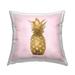 Stupell Pink Glam Pineapple Tropical Fruit Printed Outdoor Throw Pillow Design by Kate Bennett