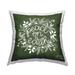 Stupell Peace On Earth Pine Wreath Printed Outdoor Throw Pillow Design by Stephanie Dicks